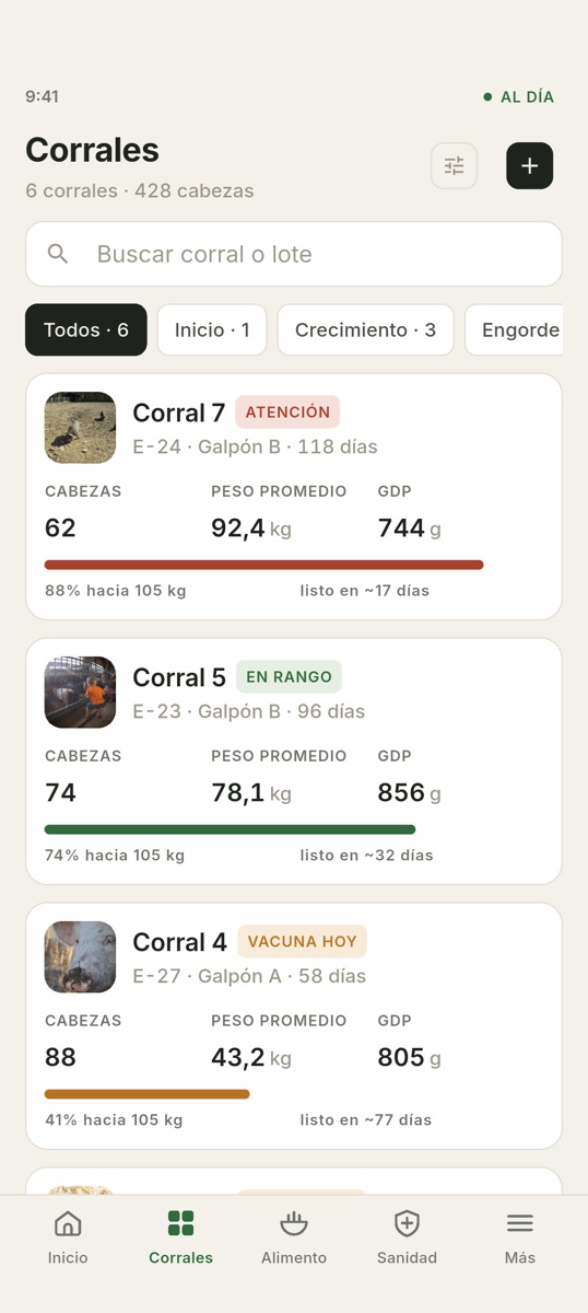 Hof-Hub — Corrales