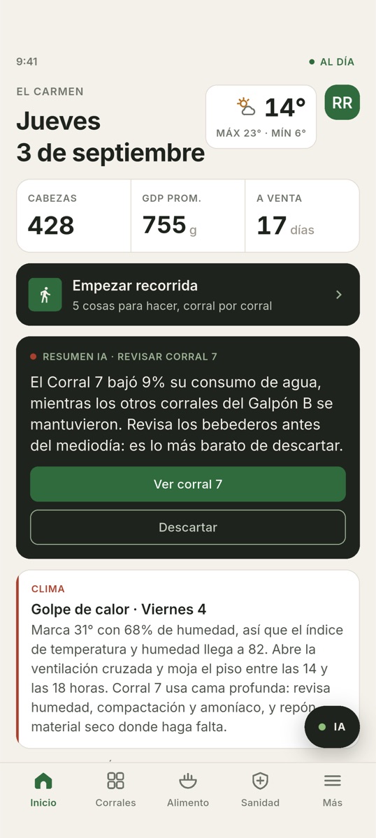 Inicio · la granja en una pantalla
